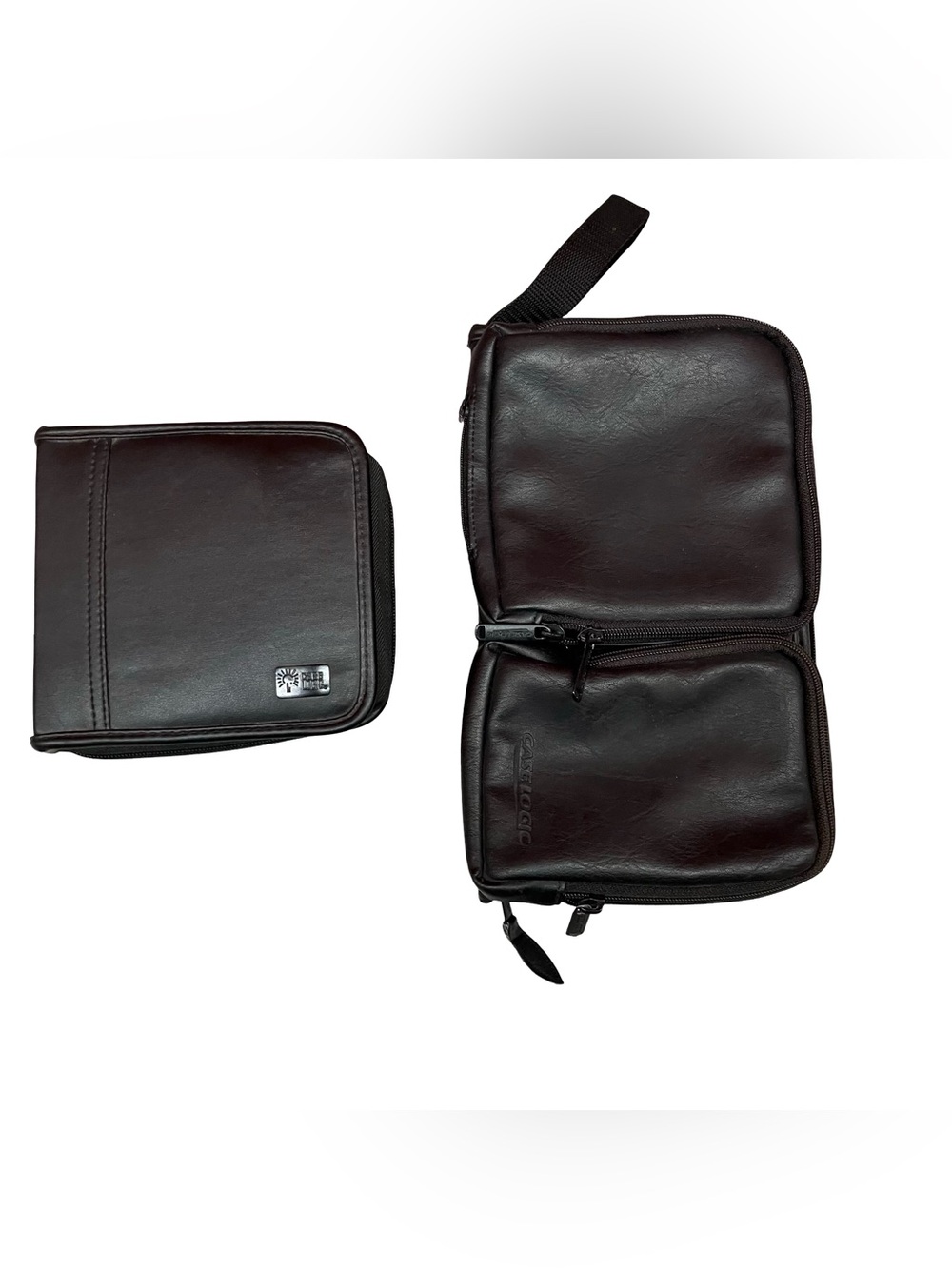 VTG Leather Case Logic Case Bluray/DVD/CD Organizer 32 Disc & 48 Disc Lot Of 2